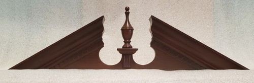 Solid cherry pediment - solid,