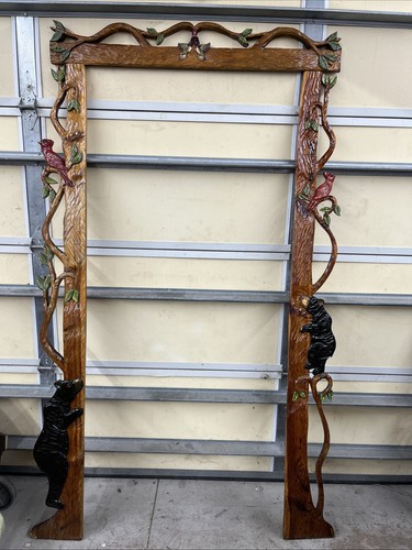Antiques pediment woodcarving